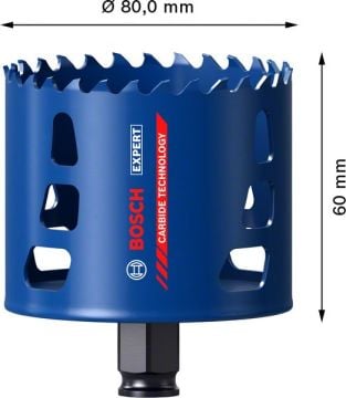 Bosch Delik Açma Testeresi Expert PC-Plus TM 80 mm - 2608900437