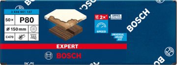 Bosch Zımpara Kağıdı Expert C470 115M  180 Kum 8 Delikli 5 Li Paket (2608901137) - 2608901137