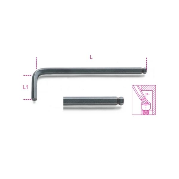 Beta Topuz Başlı Allen 96BP-AS 1/4