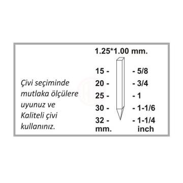 Gison Gp-P18/30 Havalı Çivi Çakma Tabancası - GPP1830