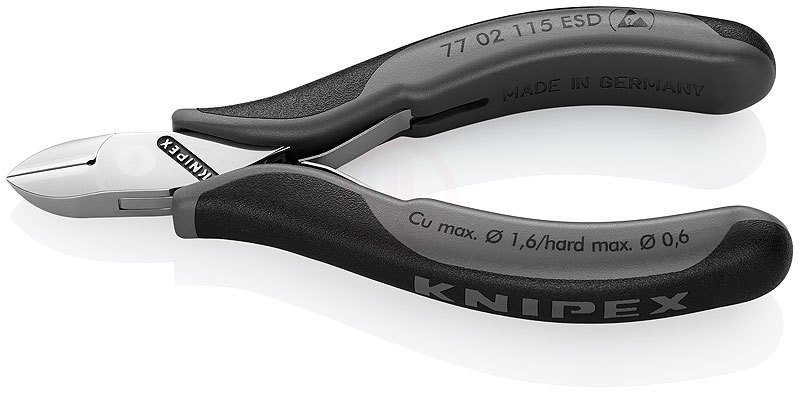 Knipex 77 02 ESD ELEKTRONİKÇİ YAN KESKİ 115 MM - KNI7702115ESD