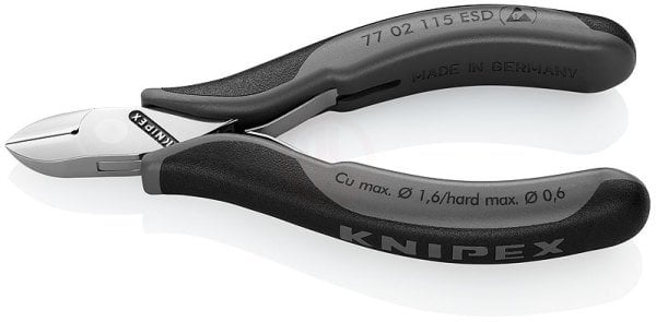 Knipex 77 02 ESD ELEKTRONİKÇİ YAN KESKİ 115 MM - KNI7702115ESD