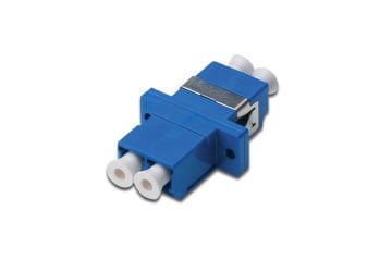 Assmann Digitus Lc / Lc Duplex Coupler, Mavi Renk, Seramik Sleeve, Plastik Gövde, Singlemode, Sabitlemek İçin Vida Dahil