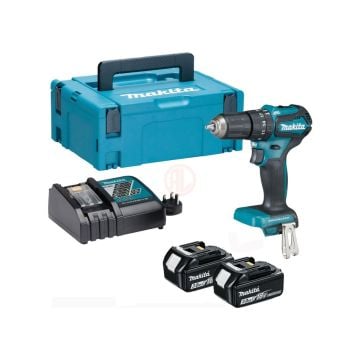 Makita Akülü Darbeli Vidalama Matkabı DHP483RFJ (2 x 3,0 Ah Akü)