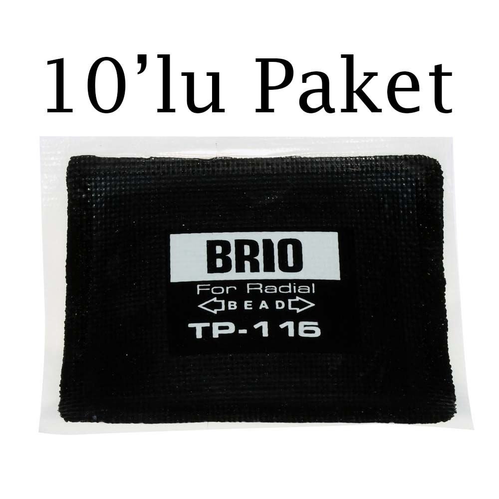Brio Lastik Yaması 104X67 Kord Kat 1 10'lu Paket