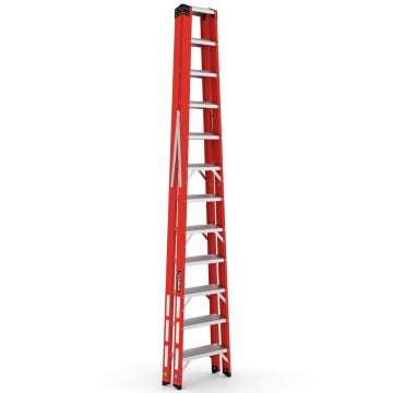 Çağsan A Tipi Çift Tarafı Geniş Fiberglas Merdiven (V6) 12 Basamaklı - BFC12