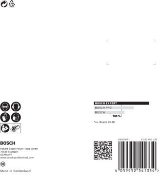 Bosch Zımpara Kağıdı Expert C470 115 Mm 60 Kum 8 Delikli 5 Li Paket - 2608900795