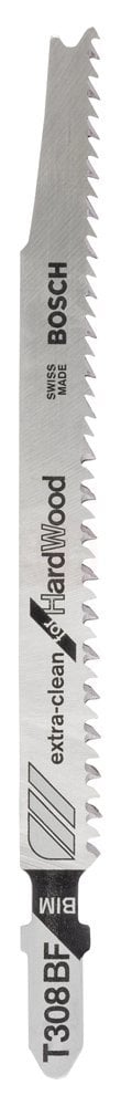 Bosch Dekupaj Testere Bıçağı ExtraClean For HardWood T 308 BF 117 mm (100 Adet) - 2608636571