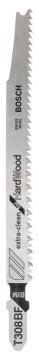 Bosch Dekupaj Testere Bıçağı ExtraClean For HardWood T 308 BF 117 mm (100 Adet) - 2608636571