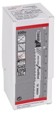 Bosch Dekupaj Testere Bıçağı ExtraClean For HardWood T 308 BF 117 mm (100 Adet) - 2608636571