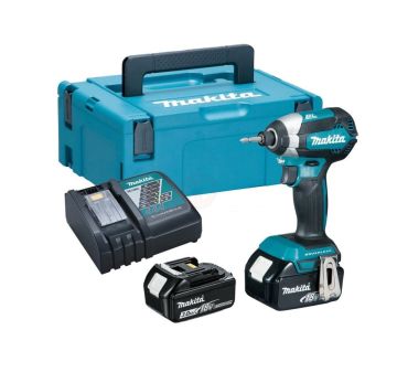 Makita Akülü Darbeli Vidalama Matkabı DTD153RFJ (2 x 3,0 Ah Akü)