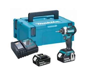 Makita Akülü Darbeli Vidalama Matkabı DTD154RFJ (2 x 3,0 Ah Akü)