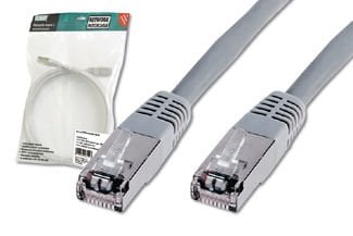 Assmann Digitus Cat. 5E S/Ftp Patch Kablo, 5 Mt, Awg 26, Gri Renk