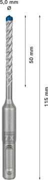 Bosch Kırıcı Delici Uç SDS-Plus-7X Expert 5x115 mm (30 Adet) - 2608900178