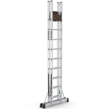 Çağsan A Tipi Platformlu Alüminyum Merdiven 8+1 Basamaklı - A3