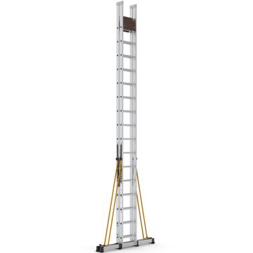 Çağsan A Tipi Platformlu Alüminyum Merdiven 15+1 Basamaklı - A5