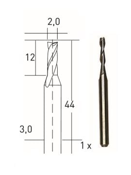 Proxxon Freze Ucu 2,0 mm (1 Adet) (28759)