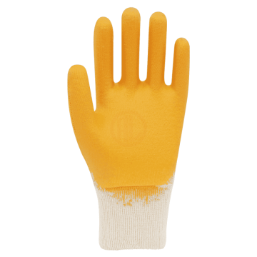 Beybi KN350 3/4 Nitril Kaplı Pamuk Eldiven Sarı No 10