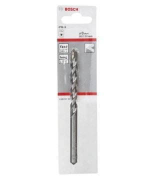 Bosch Beton Matkap Ucu CYL-3 Silver Percussion 8x120 mm - 2608597663