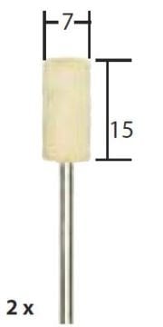 Proxxon Polisaj Ucu 7 mm (2 Adet) (28802)