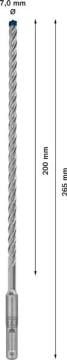 Bosch Kırıcı Delici Uç SDS-Plus-7X Expert 7x265 mm (1 Adet) - 2608900086