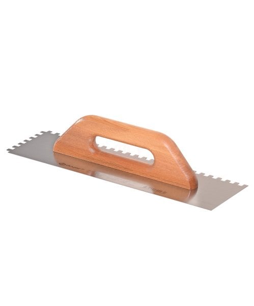 Duyar Seramik Malası Kapalı Ahşap Saplı Üçgen 4x4,5 Diş 30 Cm