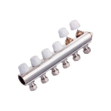 KAS Kollektör Termostatik Salmastralı 1 İnç (10 Delikli)