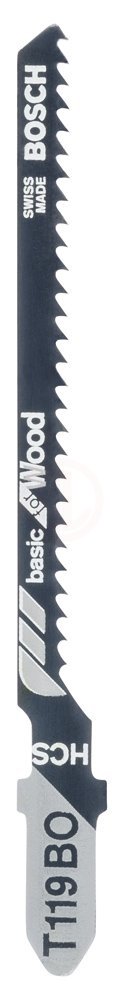 Bosch Dekupaj Testere Bıçağı Basic For Wood T 119 BO 83 mm (100 Adet) - 2608637879
