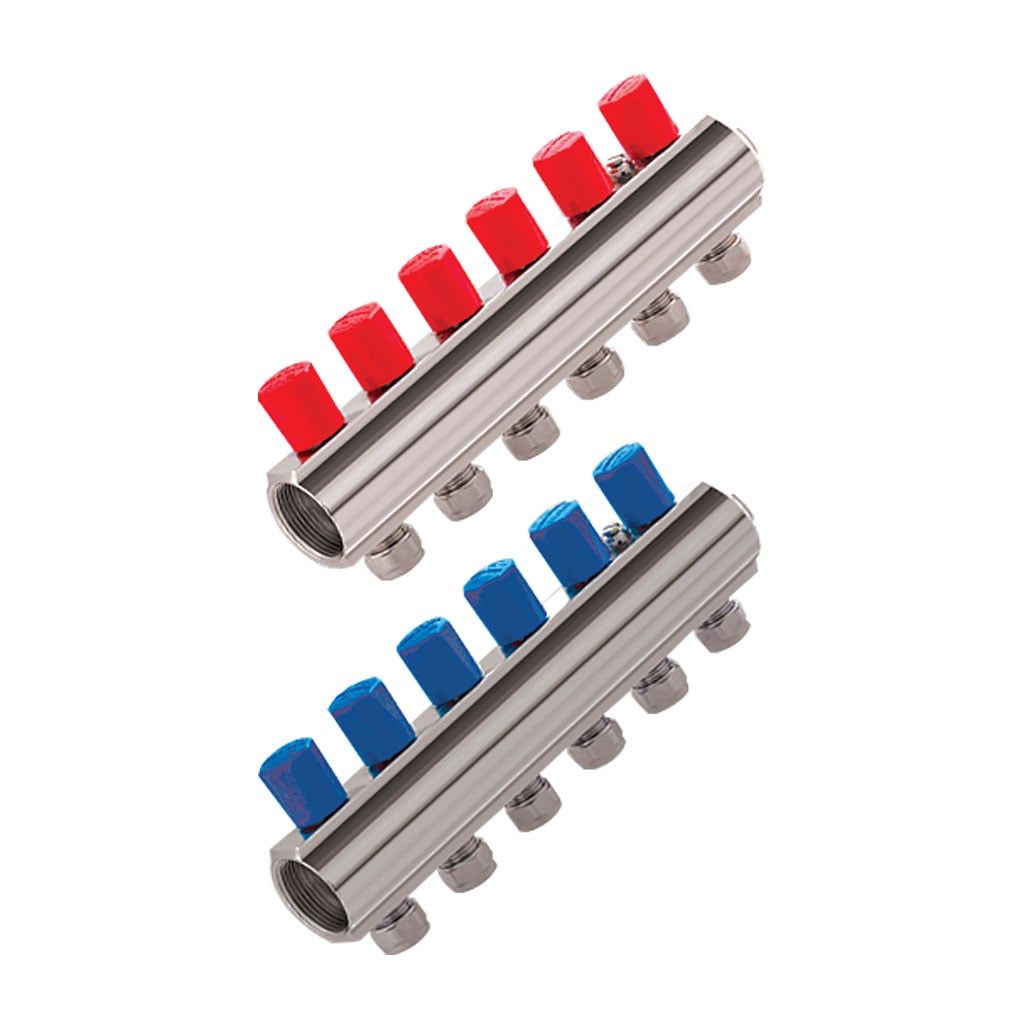 KAS Kollektör Vanalı 1 1/4 İnç (7 Delikli)