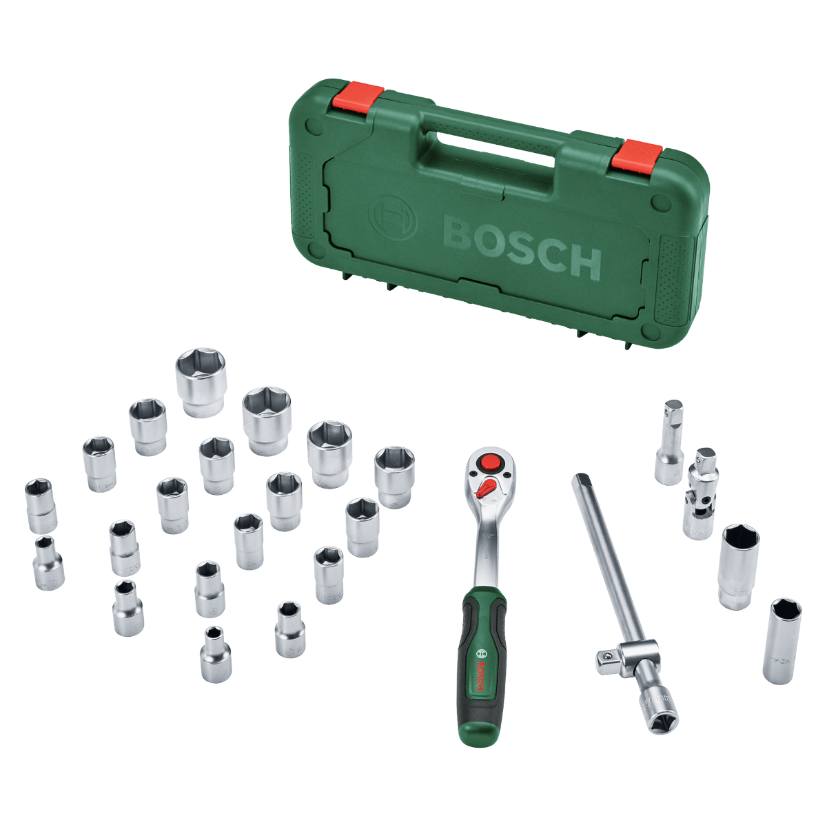 Bosch 1/2'' Cırcırlı Somun Sıkma Seti 25 Parça