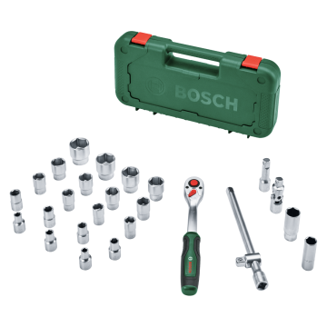 Bosch 1/2'' Cırcırlı Somun Sıkma Seti 25 Parça