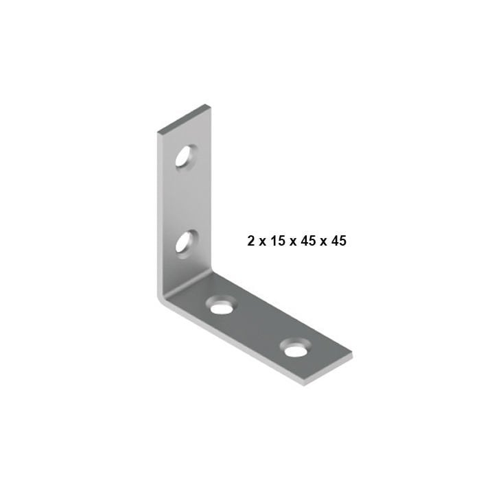 Ayder Metal L Gönye 2X15X45X45 Çinko