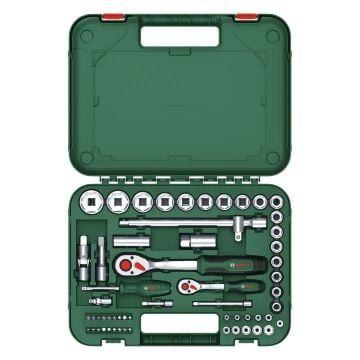 Bosch 1/4'' + 1/2'' Cırcırlı Somun Sıkma Seti 56 Parça