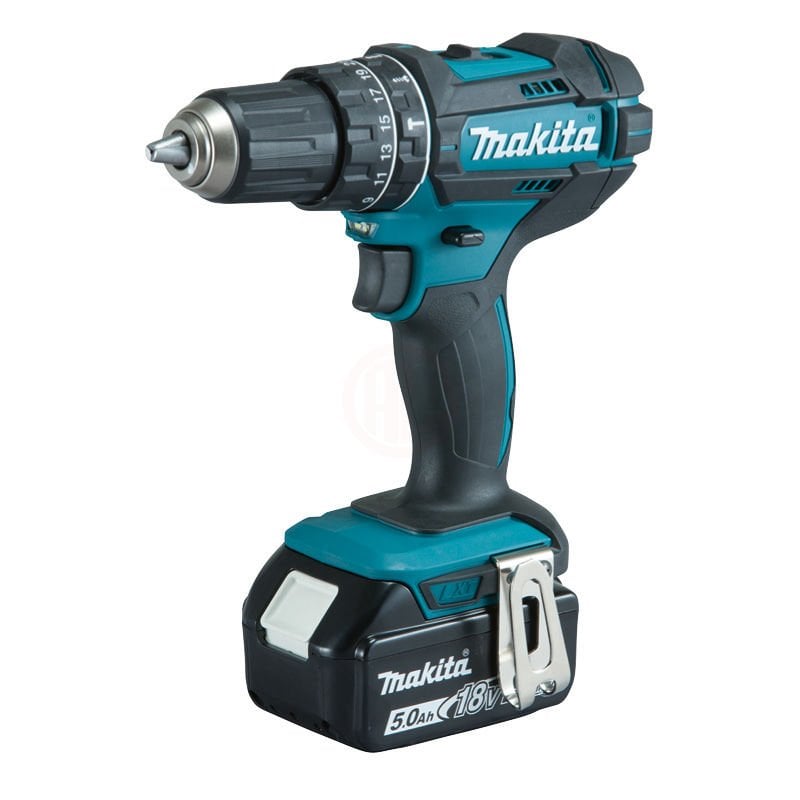 Makita Akülü Darbeli Vidalama Matkabı DHP482RFE (2 x 3,0 Ah Akü)