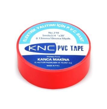 KNC P.v.c. Elektrikçi Bandı (kırmızı)