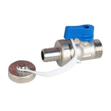 KAS Mini Küresel Vana 1/2 İnç Boşaltma Vanalı