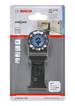 Bosch Starlock Testere Ucu Metal AIZ 32 AB 32 mm (5 Adet) - 2608661908