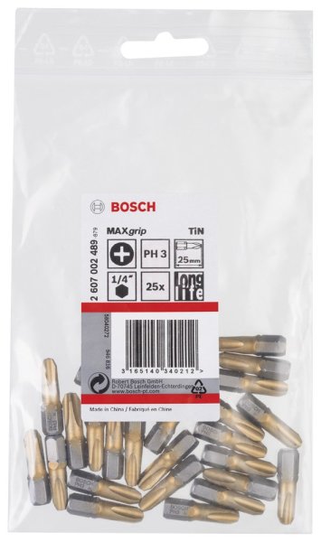 Bosch Maxgrip Vidalama Ucu Ph3X25 Mm 25 Li - 2607002489