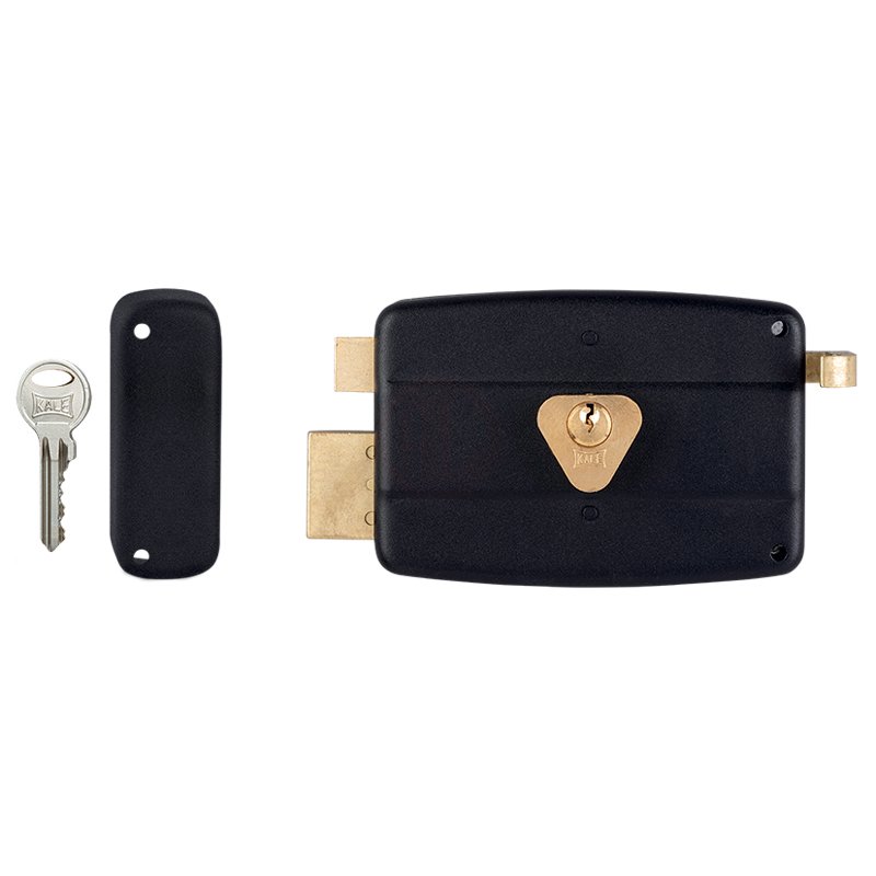 Kale Silindirli Trajlı Demir Kapı Kilidi Siyah 14 | Al Nalburiye