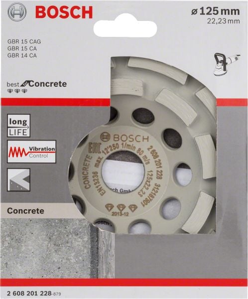 Bosch Elmas Çanak Disk Best For Concrete 125x22,23x4,5 mm - 2608201228