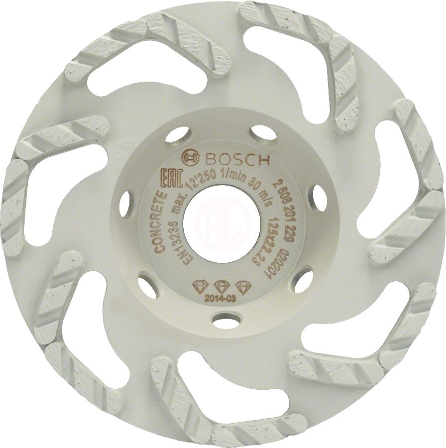 Bosch Hızlı Beton Tabaka İçin Çanak Disk 125 Mm Best For Concrete Speed - 2608201229