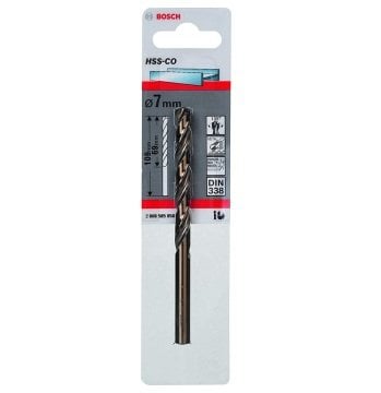 Bosch Metal Matkap Ucu HSS-Co DIN 338 (Altın) 7,0x109 mm (1 Adet) - 2608585858