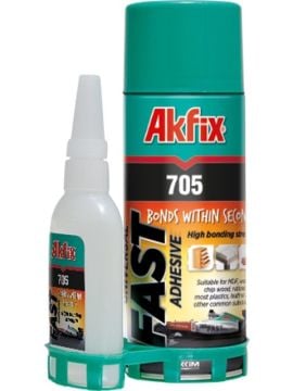 Akfix Hızlı Yapıştırıcı 705 Mdf Kit Şeffaf 200 Ml + 50 Gr
