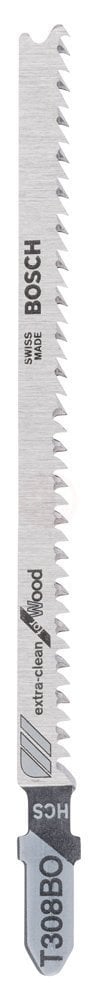 Bosch Dekupaj Testere Bıçağı ExtraClean For Wood T308 BO 117 mm (3 Adet) - 2608663867