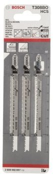 Bosch Dekupaj Testere Bıçağı ExtraClean For Wood T308 BO 117 mm (3 Adet) - 2608663867