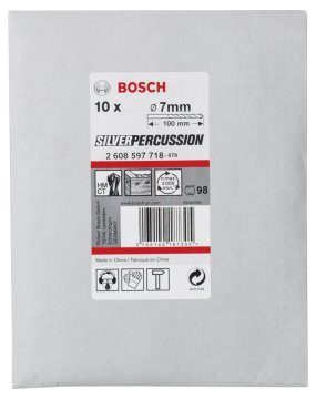 Bosch Beton Matkap Ucu CYL-3 Silver Percussion 7x100 mm (10 Adet) - 2608597718