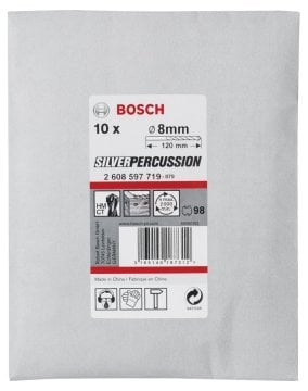Bosch Beton Matkap Ucu CYL-3 Silver Percussion 8x120 mm (10 Adet) - 2608597719