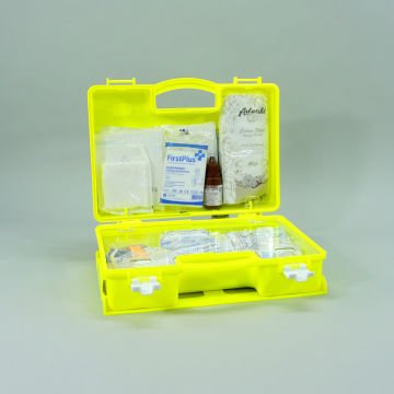 FirstPlus Firstplus İlk Yardım Seti İş Yeri Sarı Çantalı Ve Duvar Monte Aparatlı