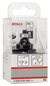 Bosch Yuvarlama Freze Ucu Standard For Wood 8x6x53 mm - 2608628340