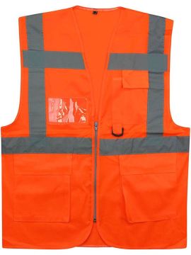 AL İkaz Yeleği Cepli Turuncu Ce Belgeli